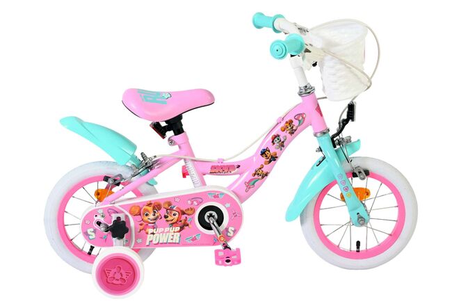 Load image into Gallery viewer, Paw patrol kinderfiets - meisjes - 12 inch - roze - twee handremmen
