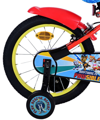 Paw Patrol Kinderfiets - Jongens - 16 inch - Rood - Twee handremmen