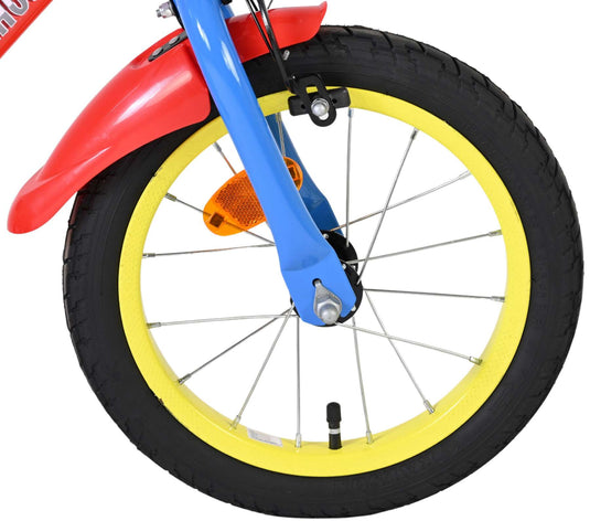 Paw patrol kinderfiets - jongens - 14 inch - rood blauw
