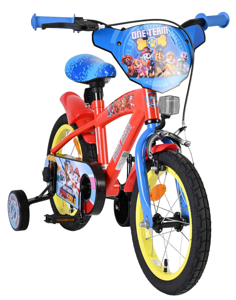 Load image into Gallery viewer, Paw patrol kinderfiets - jongens - 14 inch - rood blauw
