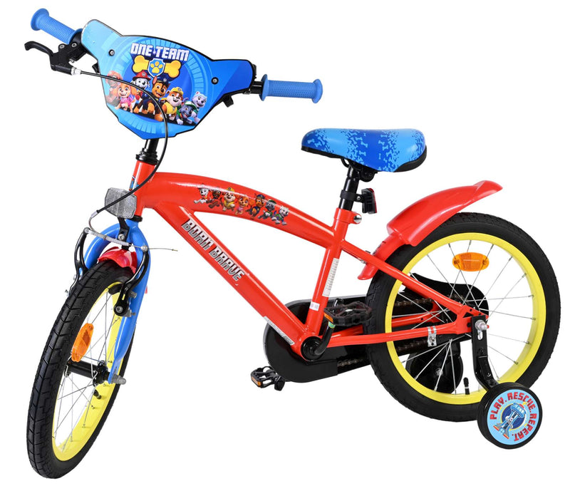 Load image into Gallery viewer, Paw patrol kinderfiets - jongens - 16 inch - rood blauw

