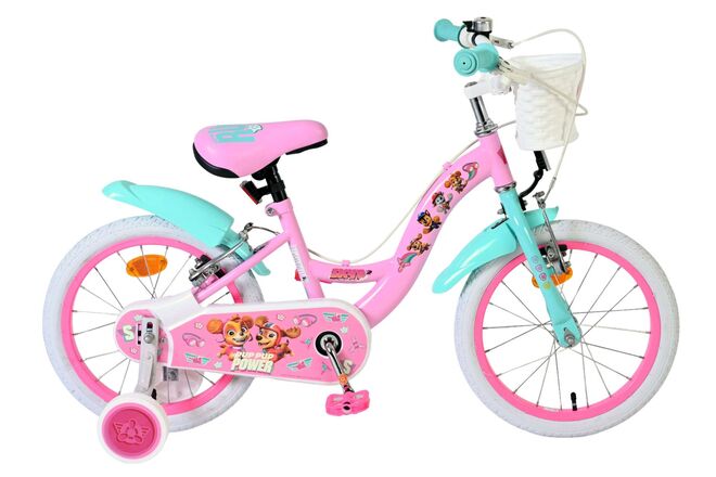 Load image into Gallery viewer, Paw patrol kinderfiets - meisjes - 16 inch - roze - twee handremmen
