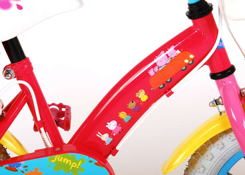 Peppa Pig Kinderfiets - Meisjes - 12 inch - Roze - Twee handremmen