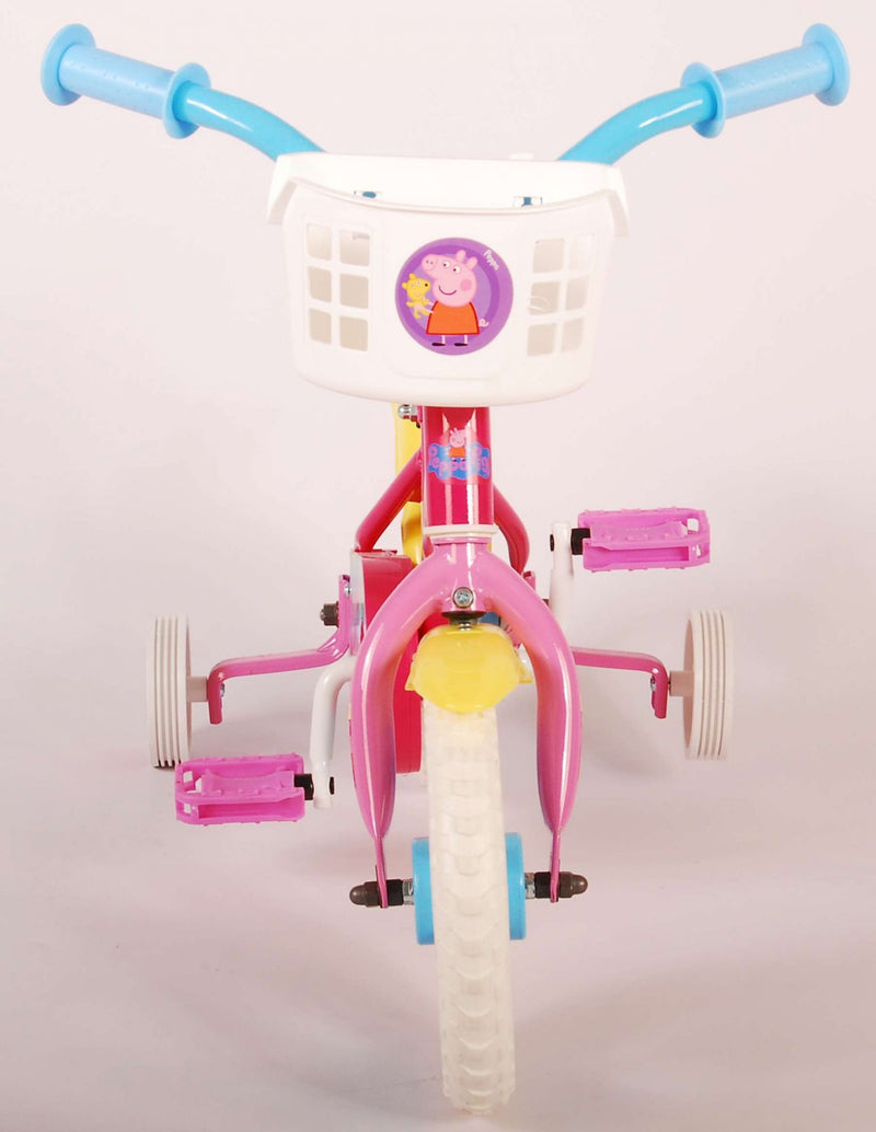 Load image into Gallery viewer, Peppa Pig Kinderfiets - Meisjes - 10 inch - Roze Blauw - Doortrapper

