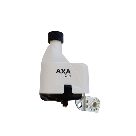 Axa duo dynamo, linker montage. wit