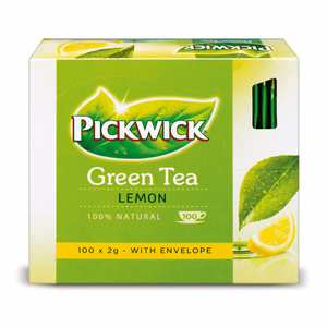 Pickwick groene thee lemon 100 zakjes