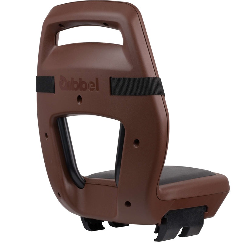 Load image into Gallery viewer, Qibbel achterzitje junior 6+ drager bev. bruin zwart
