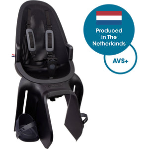 Qibbel achterzitje air avs+ bagagedrager zwart