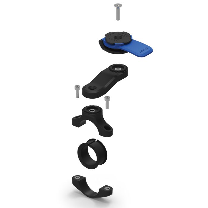 Load image into Gallery viewer, Quad lock motorcycle handlebar mount
