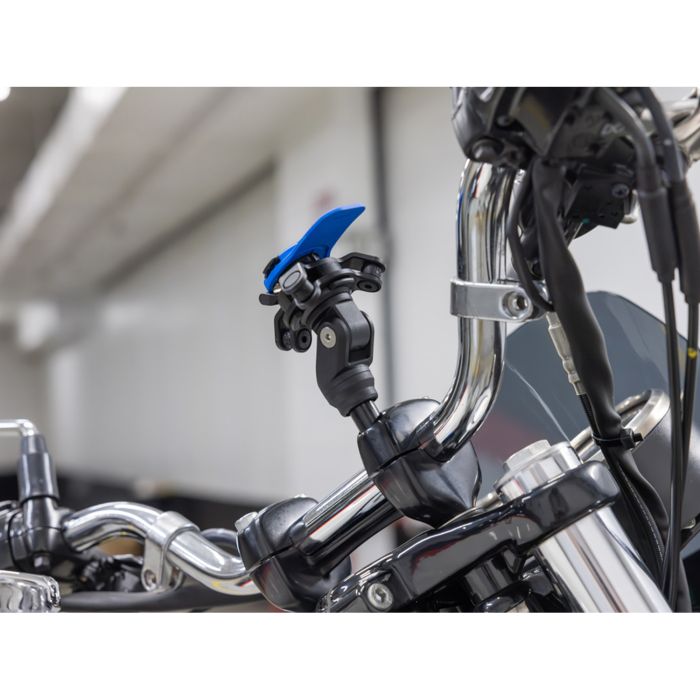 Afbeelding laden in galerijviewer, Quad lock motorcycle handlebar clamp mount
