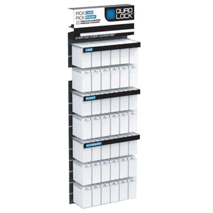 Quad lock slat wall display