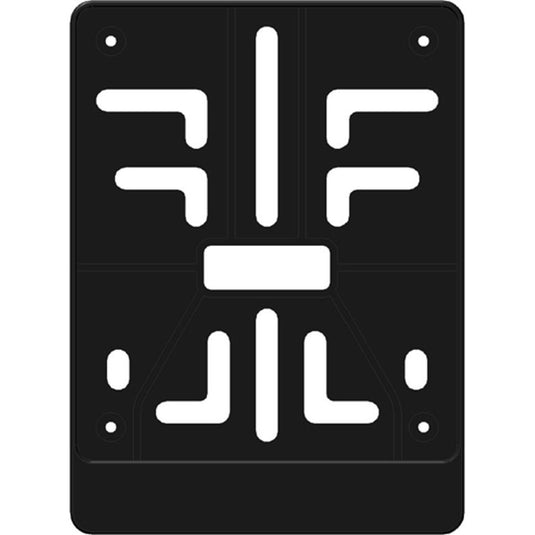Kentekenplaat-houder 100x120 kunstsof zwart belgie