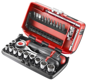 Facom doppendoos 12-kant met ratel met draaiend heft 1 4 - inch - r.360nano-u112