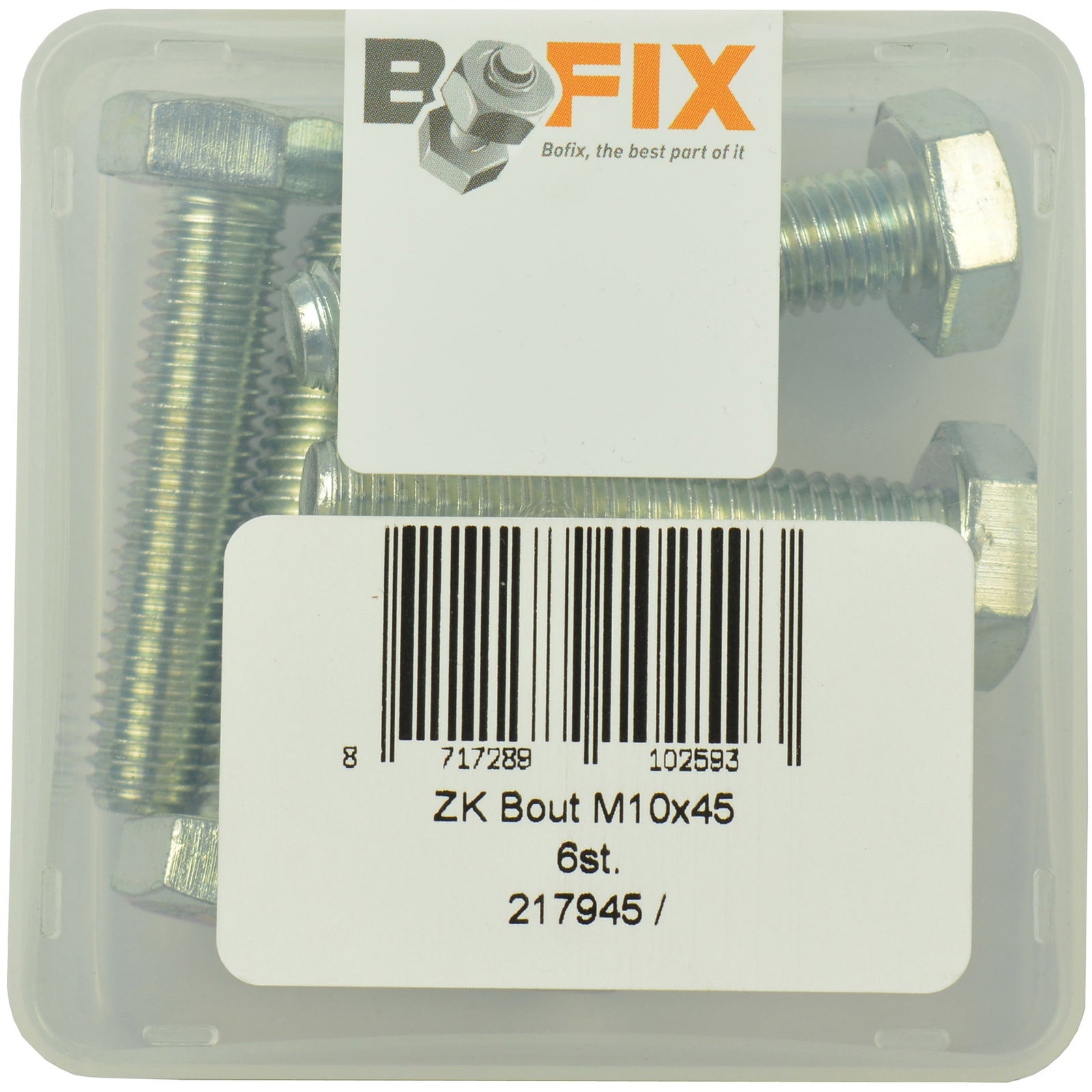 Bofix zeskantbout M10-45 (6st)