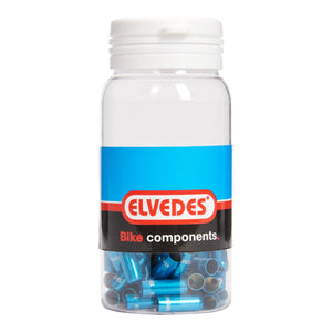 Elvedes pot kabelferrules 5.0mm | aluminium | blauw | p50