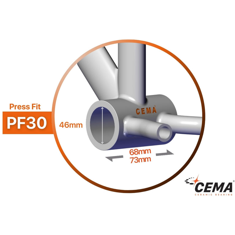Load image into Gallery viewer, CEMA Bracketas PF30 SRAM DUB-RVS-zwart
