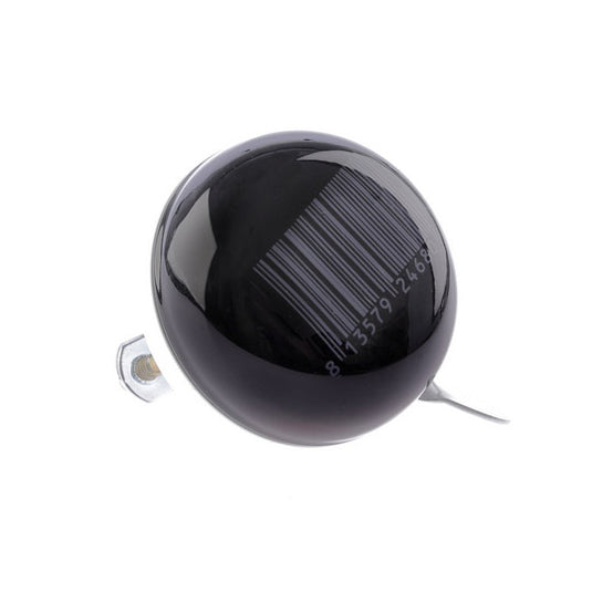 Nv ding dong bel 60mm stipes zwart met barcode kaart
