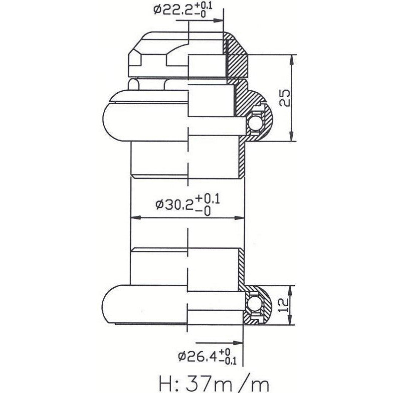 Load image into Gallery viewer, Tecora e balhoofdstel1 inch draad cartr alu 26.4 conus zwart
