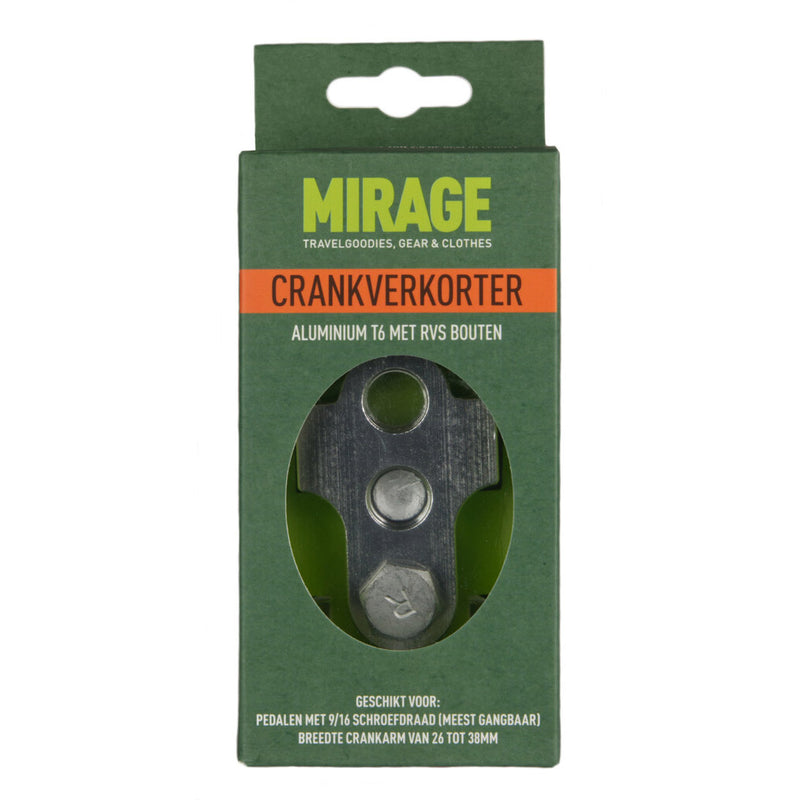 Load image into Gallery viewer, Mirage crankverkorters met rvs bouten aluminium t6 zilver
