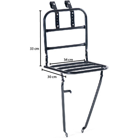 Voordrager Steco matzwart 30x30cm