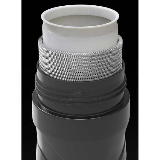Polisport Bidon Thermal T500 polypropyleen 500 ml zwart grijs