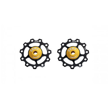 CEMA Derailleurwieltjes ALU 9 10 11V RVS-Keramisch zwart