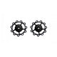 CEMA Derailleurwieltjes ALU 9 10 11V RVS zwart