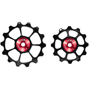 Cema derailleurwieltjes full keramisch shimano 12v zwart