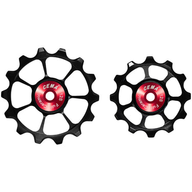 Cema derailleurwieltjes full keramisch shimano 12v zwart