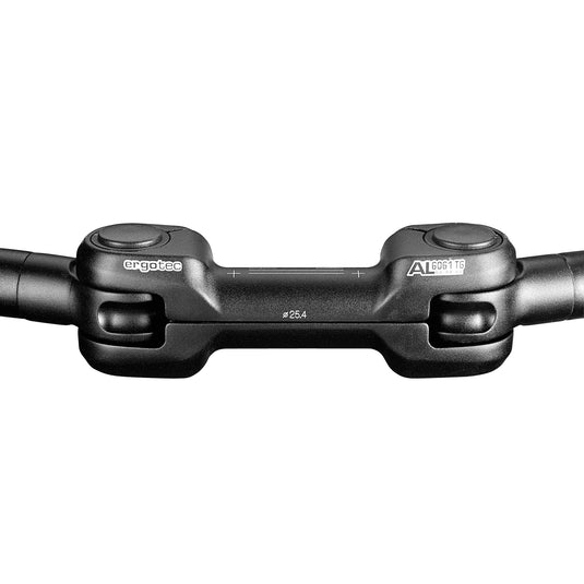 Ergotec stuur ahs superlight 25,4 verstelbaar zwart