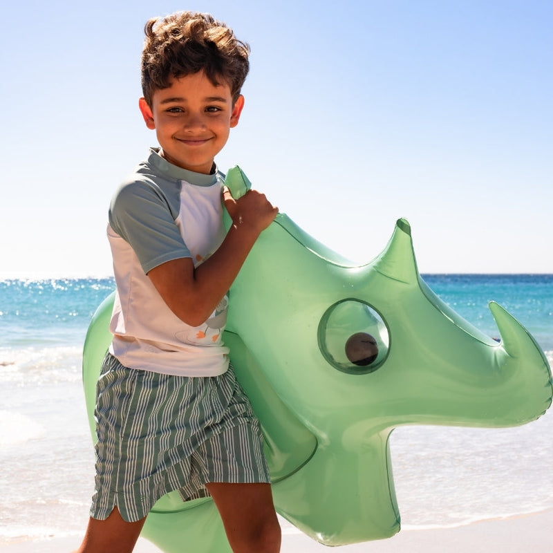 Load image into Gallery viewer, Dino | groene dino luxe luchtbed
