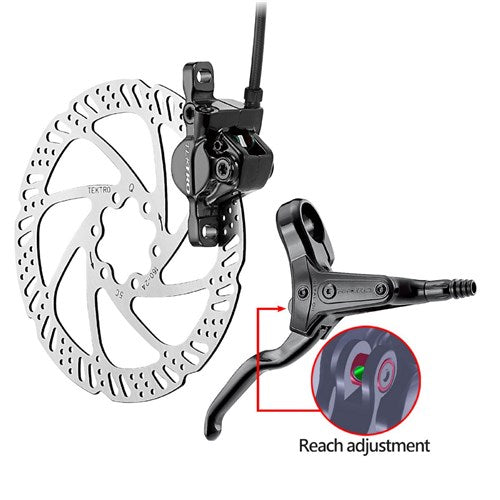 Tektro schijfrem-set hydro rechts hd-m285 1800mm