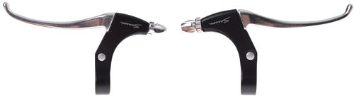 remgrepenset rollerbrake 4-vinger zwart zilver 2-delig