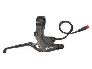 Saccon lebk74a5p05 remgreep set e-bike met remonderbreker zwart zilver