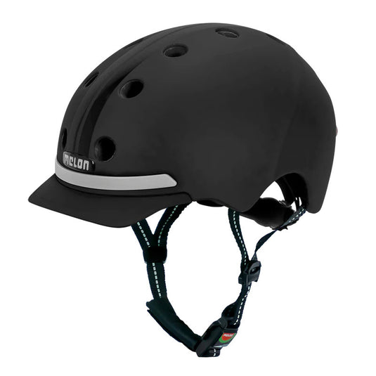 Melon helm met verlichting e-series black ice m-l