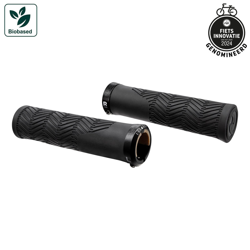 Load image into Gallery viewer, Herrmans handvatset nucore trail wave 130 130mm zwart
