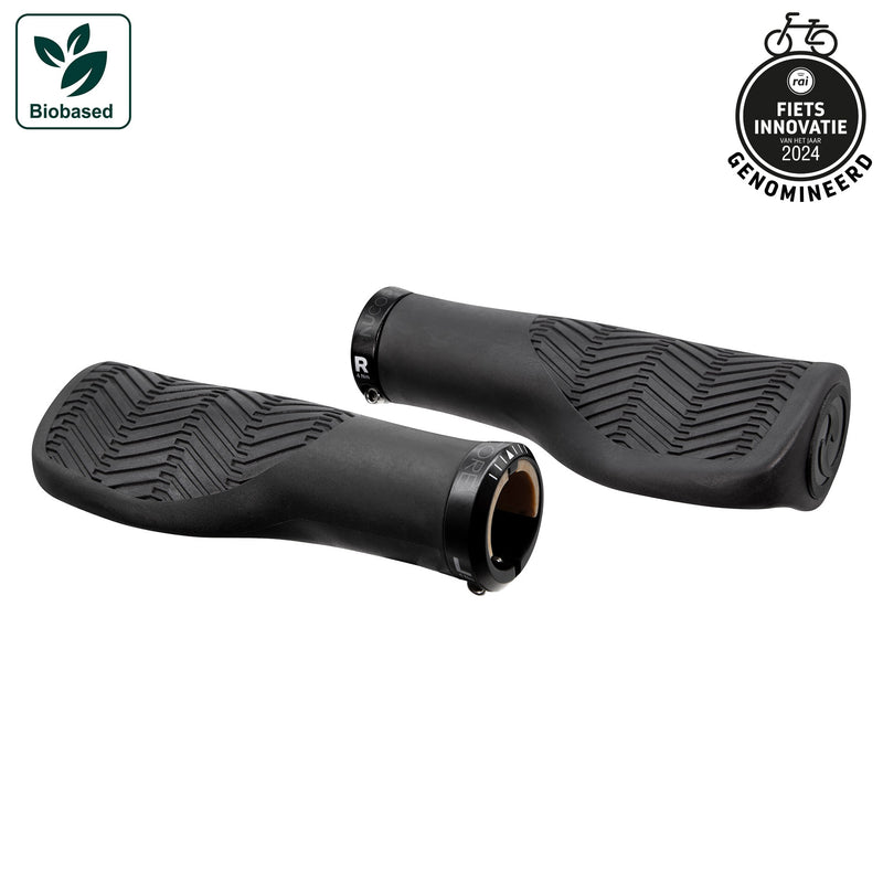 Afbeelding laden in galerijviewer, Herrmans handvatset nucore town wave 130 130mm zwart
