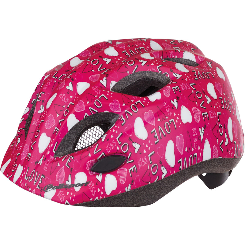 Load image into Gallery viewer, Polisport juniGoud fietshelm s 52-56cm love met led licht
