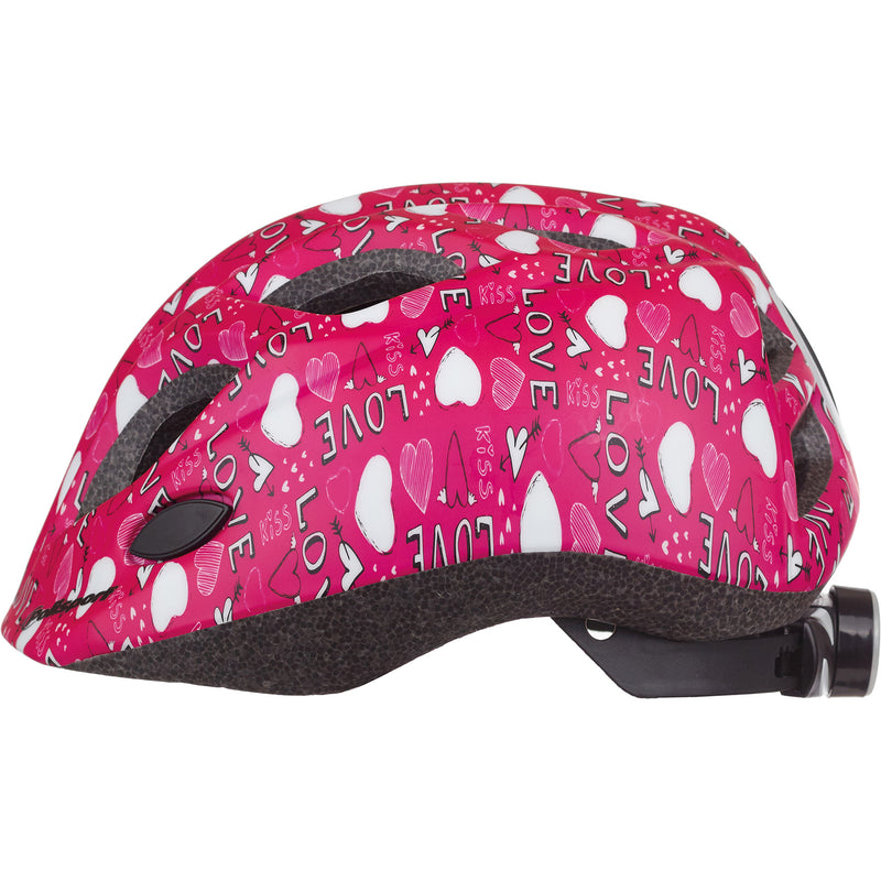 Load image into Gallery viewer, Polisport juniGoud fietshelm s 52-56cm love met led licht
