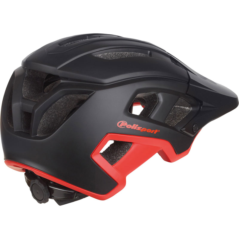 Load image into Gallery viewer, Polisport mountain pro fietshelm m 55-58cm zwart rood
