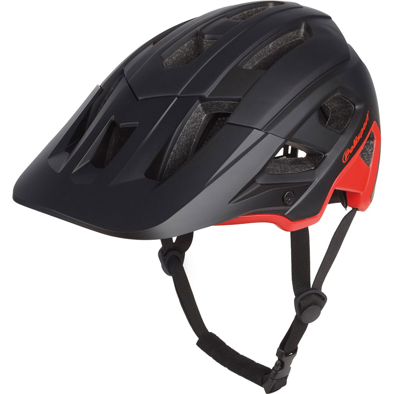 Load image into Gallery viewer, Polisport mountain pro fietshelm m 55-58cm zwart rood
