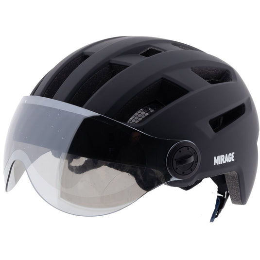 Mirage urban helm speed pedelec led 55-58cm mat zwart