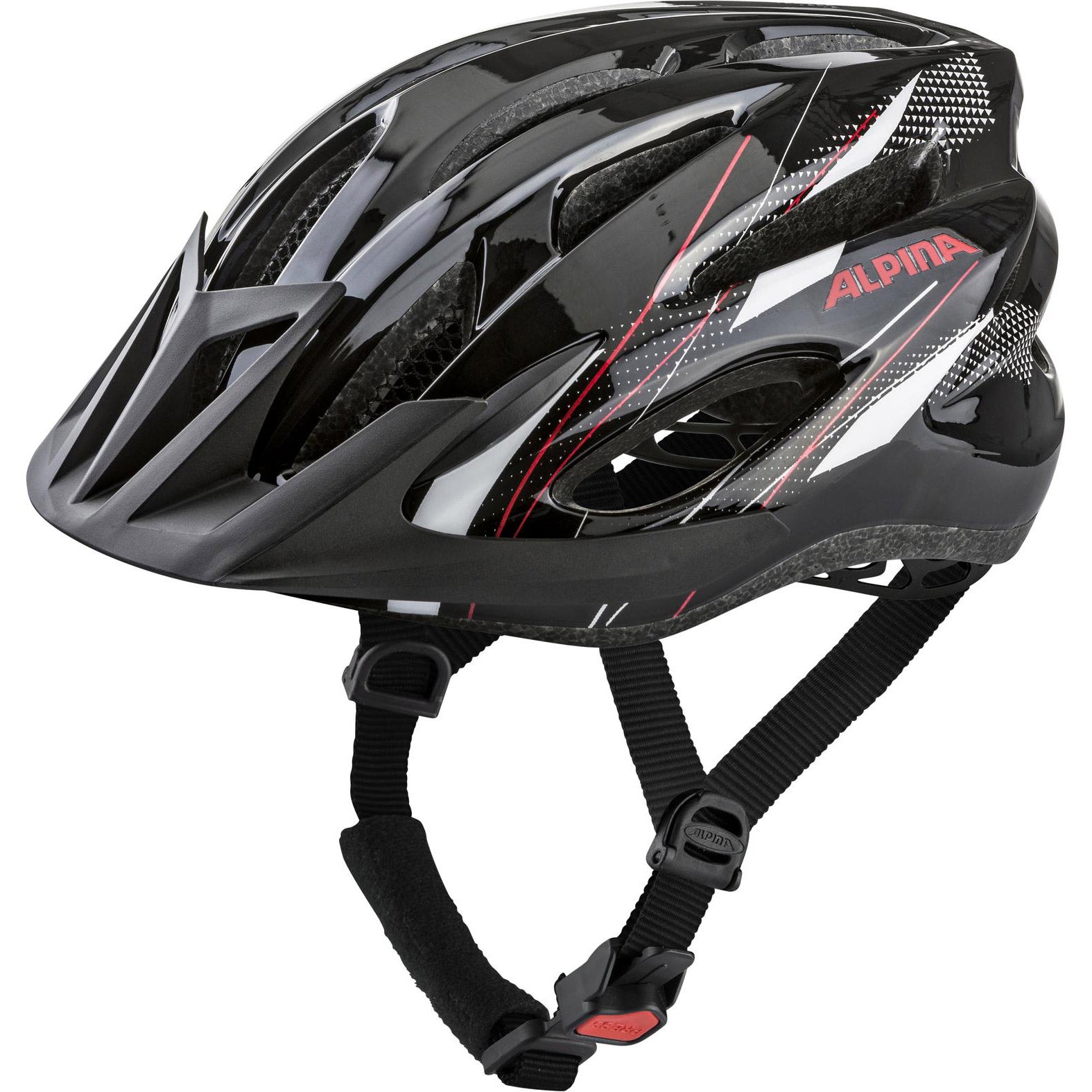 Alpina helm MTB 17 black-white-red 54-58