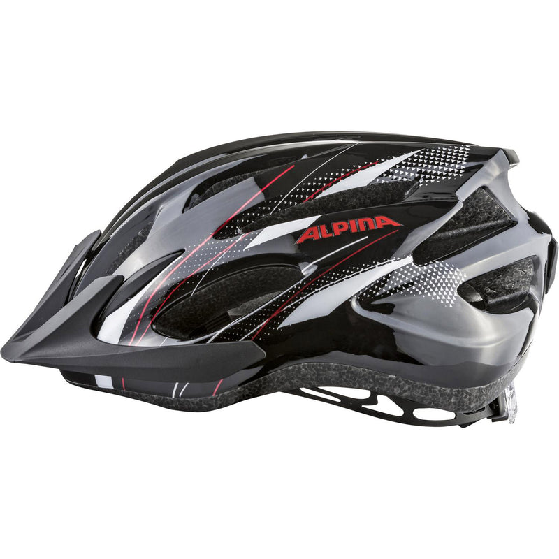 Load image into Gallery viewer, Alpina sports mtb helm mtb17 54-58 glans zwart wit rood
