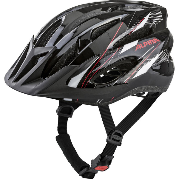 Olympic sportswear sports mtb helm mtb17 54-58 glans zwart wit rood