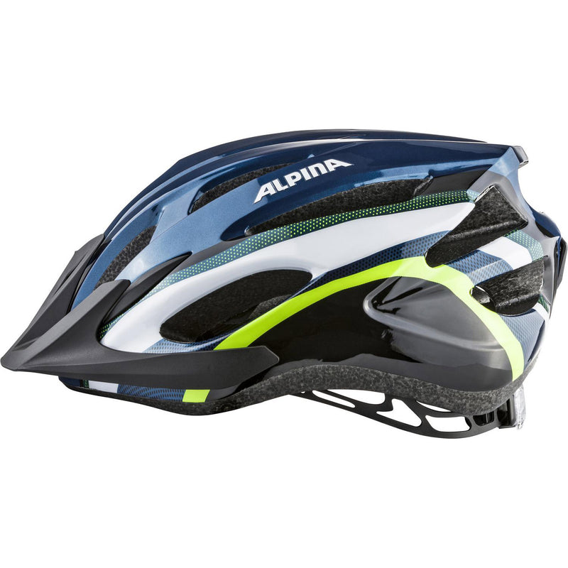 Load image into Gallery viewer, Alpina Helm MTB 17 darkblue-neon 54-58
