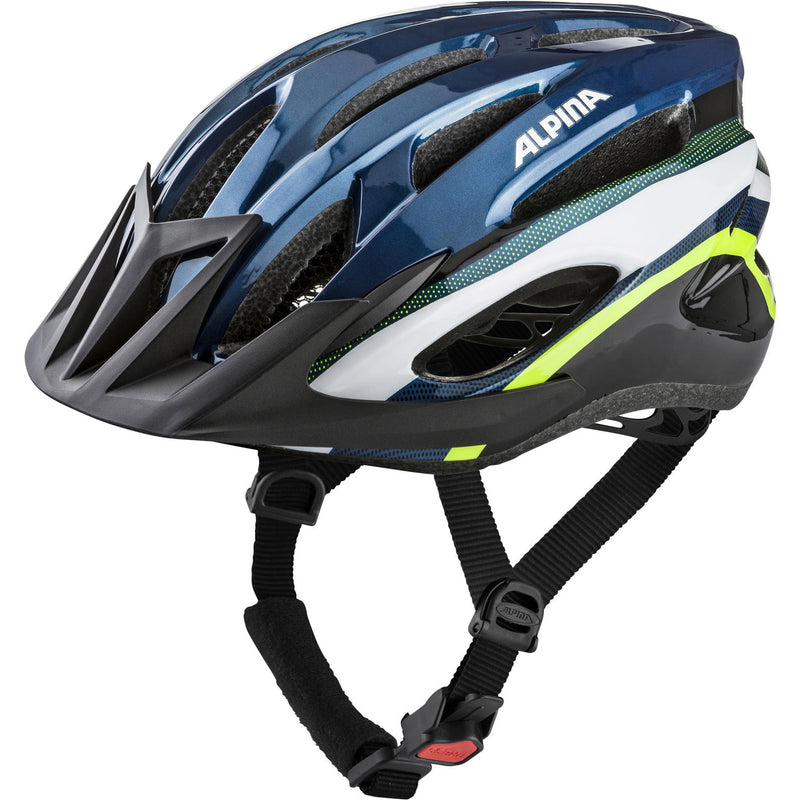 Load image into Gallery viewer, Alpina Helm MTB 17 darkblue-neon 54-58
