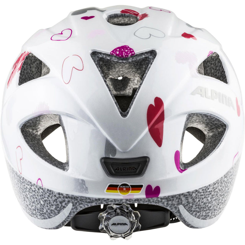 Load image into Gallery viewer, Olympic sportswear alpina sports kinderhelm ximo white hearts 45-49 glans
