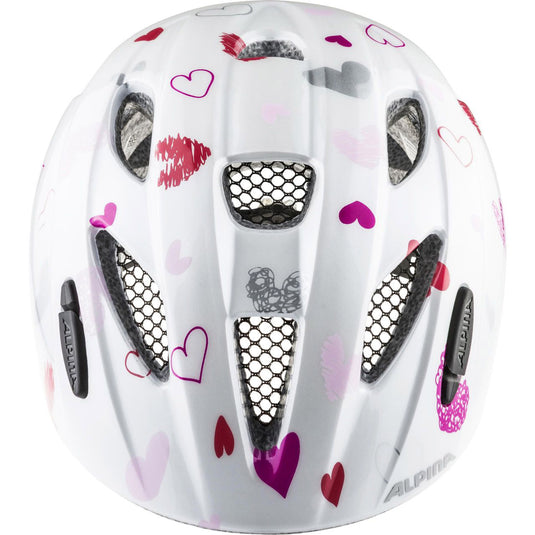 Alpina sports kinderhelm ximo white hearts 47-51 glans