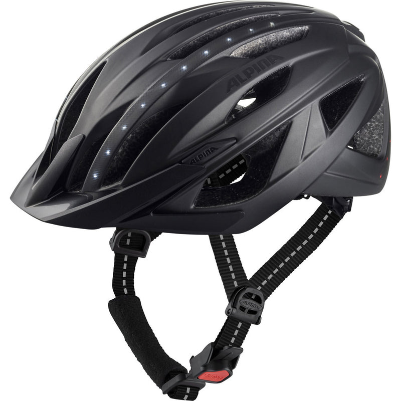 Load image into Gallery viewer, Alpina Helm Haga LED black matt 58-63

